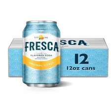 Fresca Grapefruit Citrus Soda Pop, 12 fl oz, 12 Pack Cans