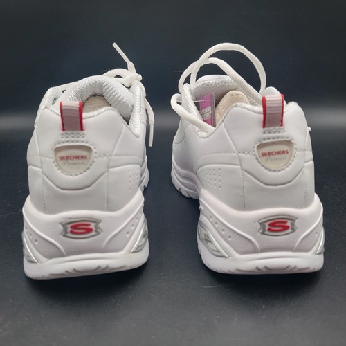 NEW Skechers Sport 11097EW/WRD Women’s Sneakers Sz 9 Wide White Red - Picture 6 of 12