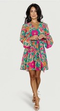 Baltic Born Wesley Mini Dress Bright Vibrant Womens Medium