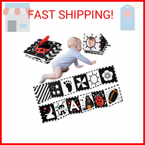 URMYWO Black and White Baby Toy, Tummy Time High Contrast Newborn Toys 0-3 Month - Picture 2 of 2