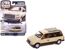 Autoworld 64512-AWSP197B 1/64 1987 Plymouth Voyager Van Light Cream