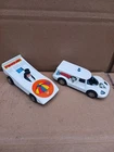 Vintage Corgi Juniors Penguin mobile diecast car & Joker mobile 1979 pair