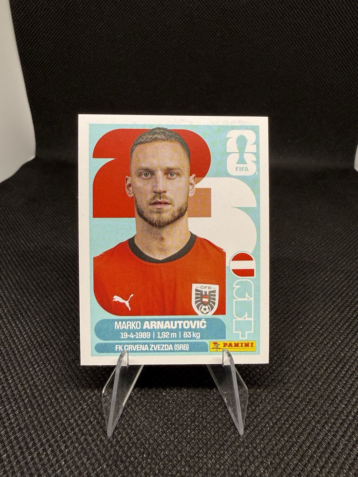 2026 Panini FIFA World Cup Sticker Marko Arnautovic #AUT 20 - Austria