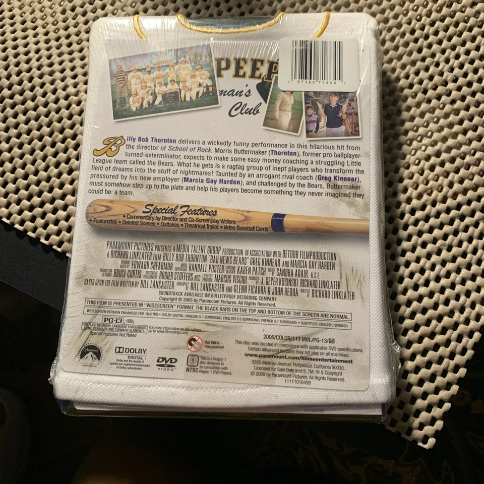 BAD NEWS BEARS SPECIAL JACKET SERIES PARAMOUNT PICTURE 2005 BRAND NEW SEALED DVD - Image 4 of 4