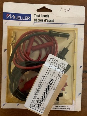 Mueller Electric 110006 48'' Test Lead Set with Accessories New in box