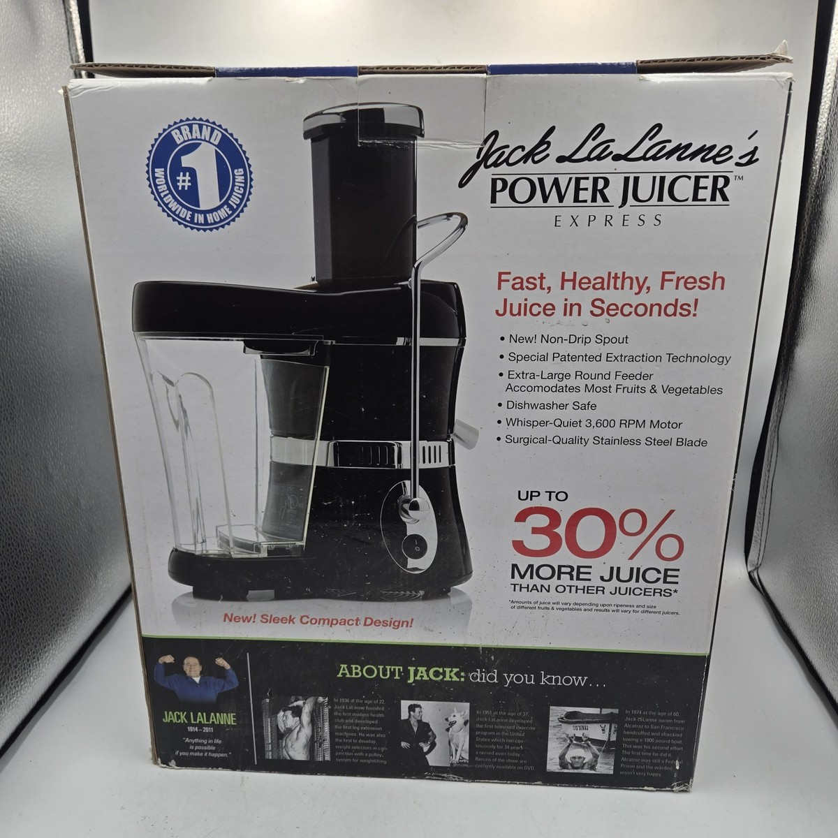 NEW Jack LaLanne Power Juicer Express MT-1020 Black 10th Anniversary  Edition NIB