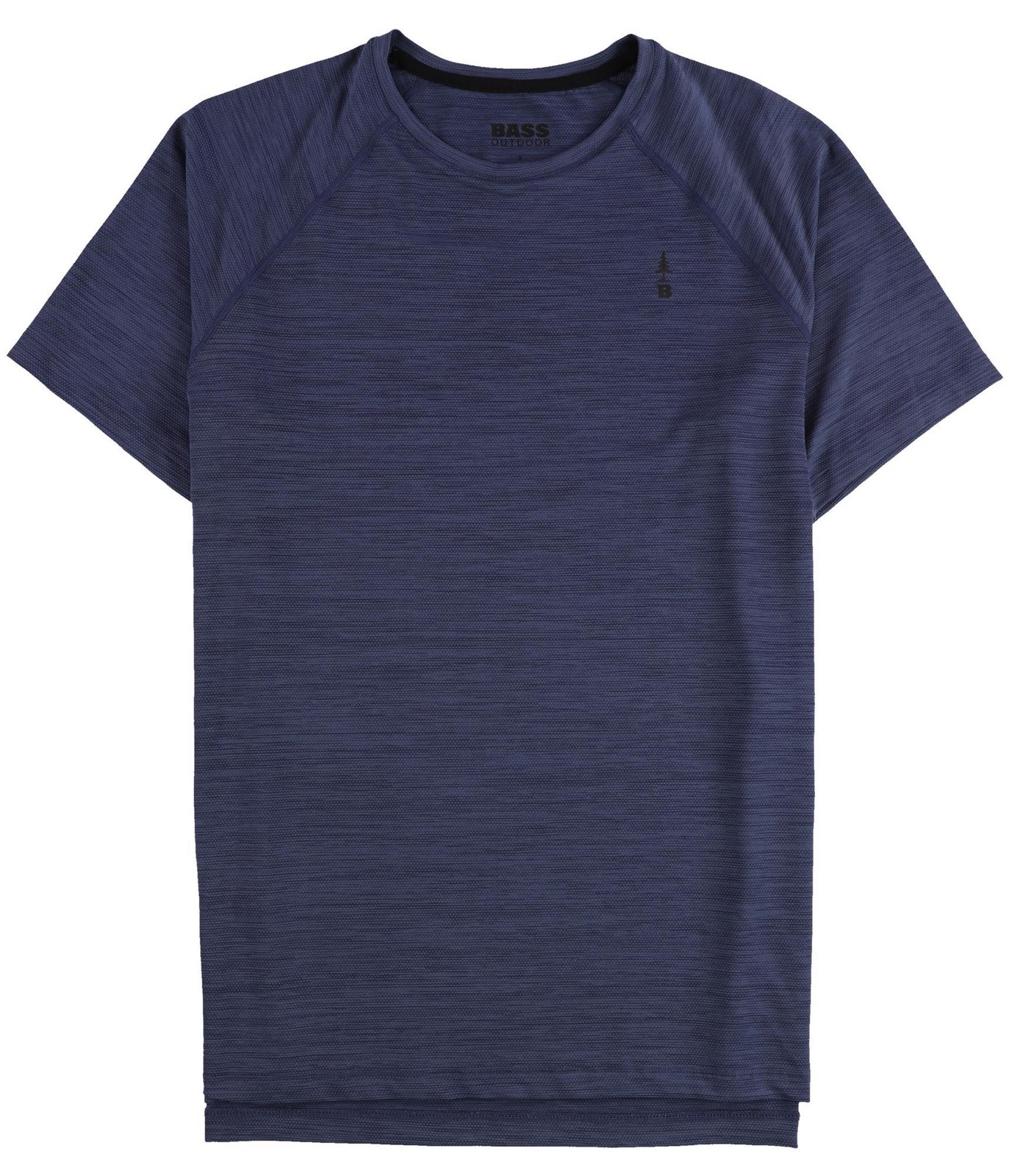 Мужская футболка с графическим логотипом BASS OUTDOOR Mens Trek синяя маленькая 4390₽