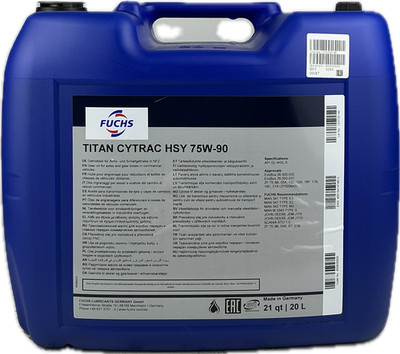 20L Getriebeöl | Fuchs Titan Cytrac HSY 75W-90 | Hochwertiges Getriebeöl