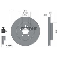2X Textar 92089905 Bremsscheibe FüR Mercedes Benz M Klasse W163