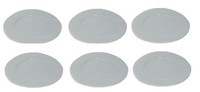 6Er Set Kuchenteller, Dessertteller Lastra Grigo Grau 22Cm Keramik Virginia Casa