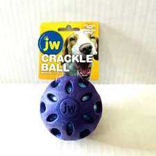 Dog Toy JW Crackle Ball Rubber w/ Crunchy Bottle Material Medium Non Toxic NEW!