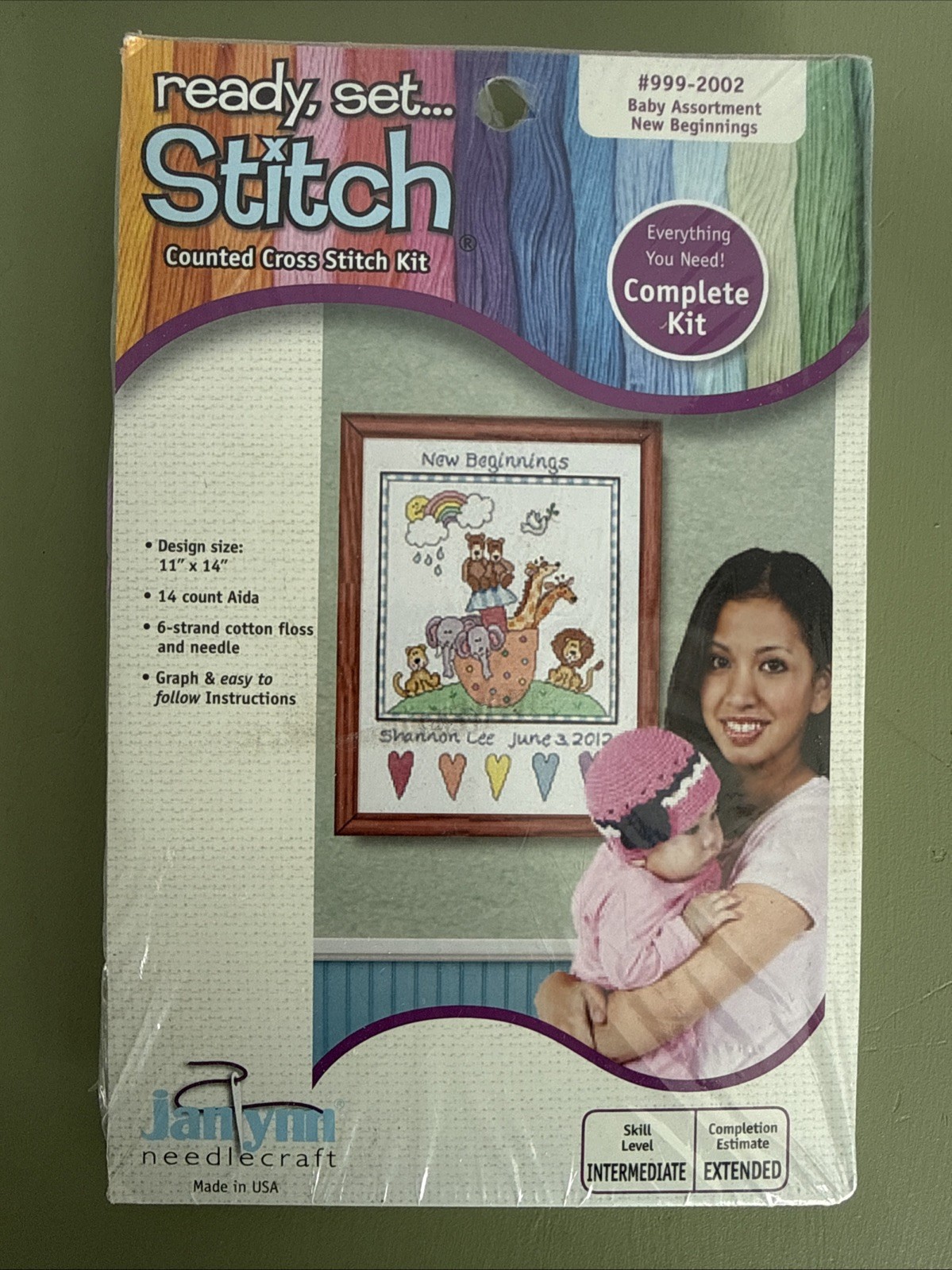 Counted Cross Stitch Kit New Beginnings Baby New Sealed