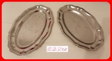 📢Vassoio in Acciaio Inox Forma Ovale📢 Vassoi  Set 2 Pezzi 40 x 27.5 cm📢