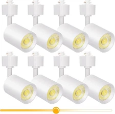 10W Dimmable LED Track Lighting Heads H Type Replacement White (Pack of 8)