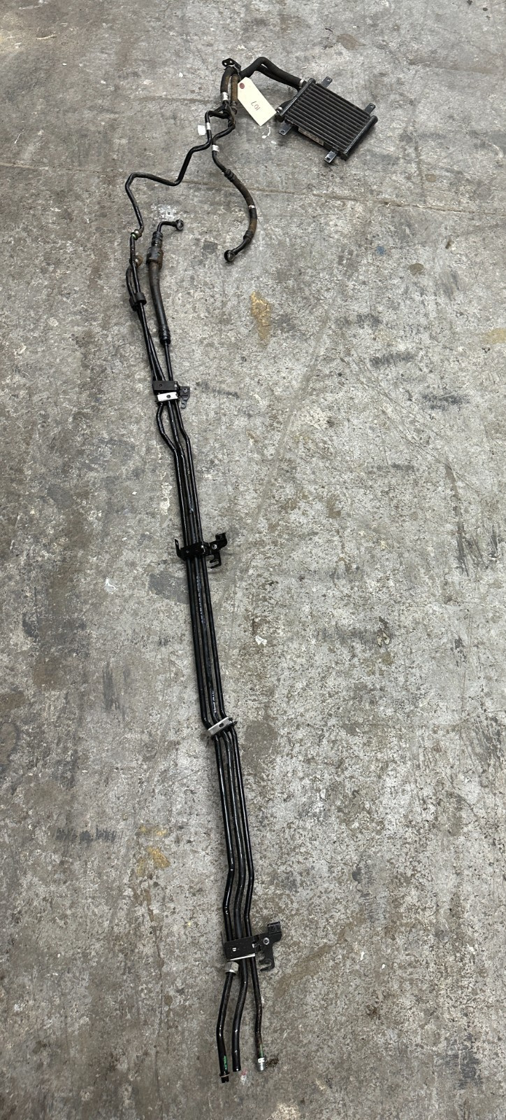2012 AUDI R8 OEM FRONT POWER STEERING OIL COOLER RADIATOR W/ PIPE LINES HOSES
