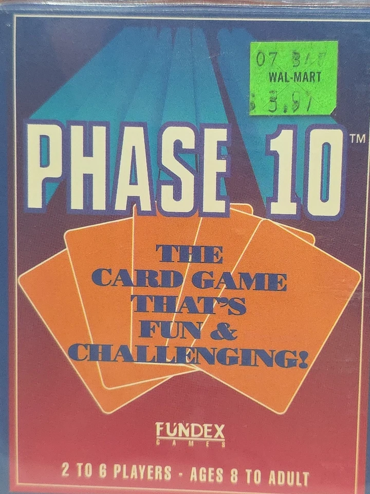 1992 New & Sealed Phase 10 Card Game That's Fun & Challenging from Fundex Games  - Image 4 of 4