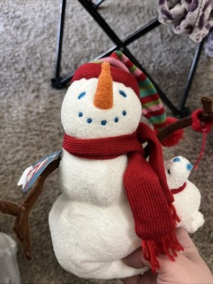 New, Starbuck 2006, Collectable, Stuffed Snowman with Dog