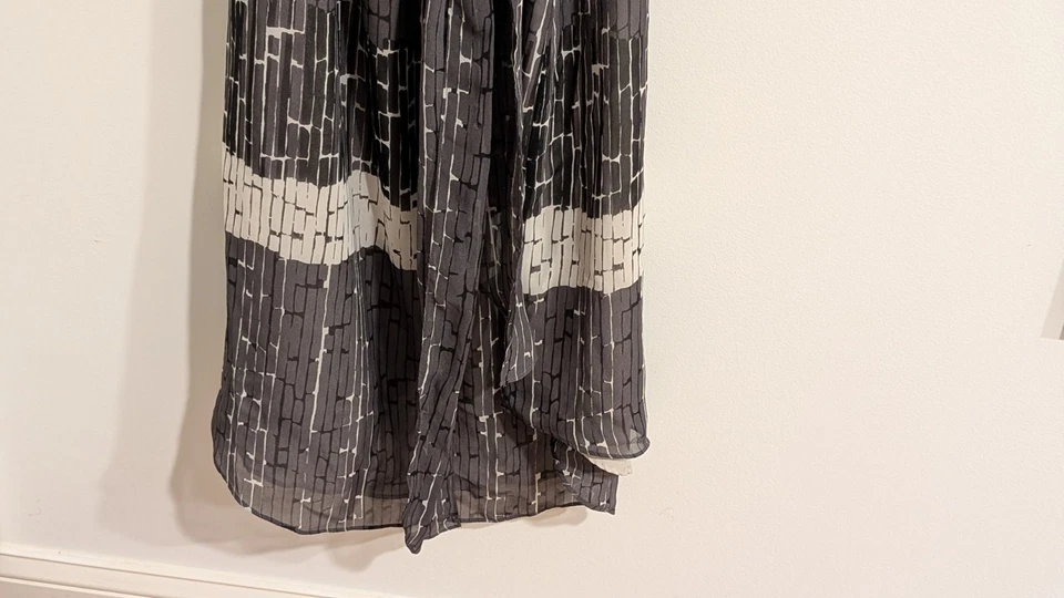 Sleeveless Maternity Belted Shift Dress by A Pea In The Pod, Gray, Size L - Image 4 of 4