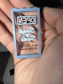 LEGO Soak N Suds Sign Printed Peice From Brick Bank Set 10251 Retired