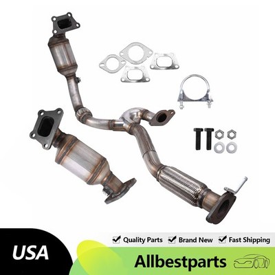 For Cadillac SRX 3.0L Both Catalytic Converter Flex Pipe 2010 2011 10H41324/323