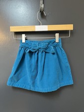 Hanna Andersson Blue Corduroy Skirt With Bow Detail Size 100
