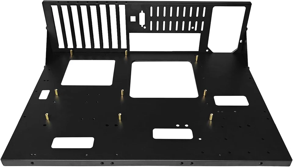 Banco di prova per pc fai da te, custodia telaio aperto rack per schede madri EATX/ATX/M-ATX/ITX, W - Immagine 3 di 4