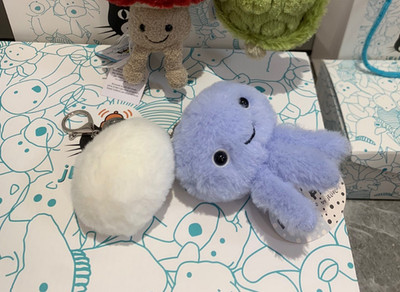 Jellycat Jellyfish Bag Charm   Soft Plush Keychain