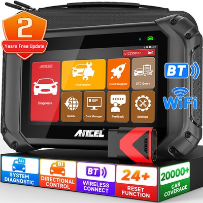 ANCEL Car Heavy Duty Truck OBD2 Scanner BidirectionalAll System Diagnostic Tool