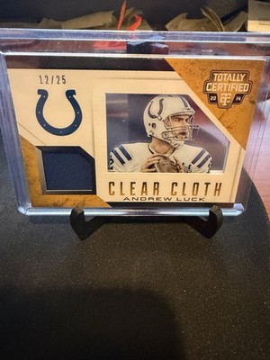 2014 Panini Totally Certified - Clear Cloth Jersey Andrew Luck #CC-AL  12/25