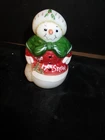 Fenton Glass Snow woman  "Let it Snow"  Signed  V623 PH