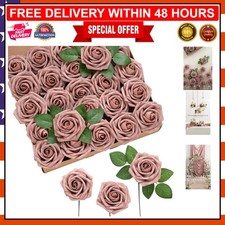 Stunning 25 Pcs Dusty Rose Foam Roses - Perfect for DIY Projects  Celebrations