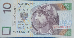 Poland Narodowy Bank Polski 10 Zlotych Banknote 1994 Uncertified Ungraded