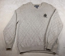 David Taylor Golf Sweater Long Sleeved Pullover Medium Vintage