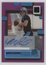 2022 Panini Clearly Donruss Rated Rookie Purple 97/175 Matt Corral #54 Auto 1m1f