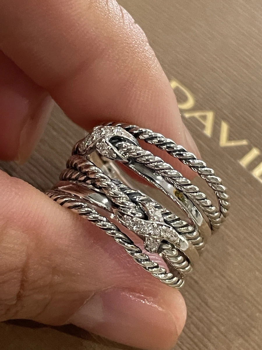アクセサリー David Yurman Petite X Ring with 18KYG David Yurman Petite X Ring with 18KYG David Yurman Petite X Ring