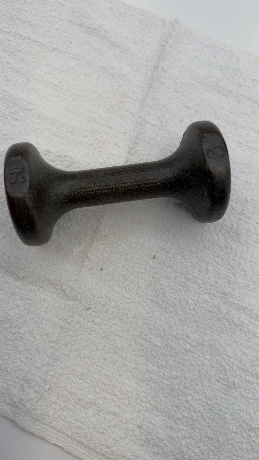 Vintage Healthways Cast Iron Dumbbell - 3 lbs.
