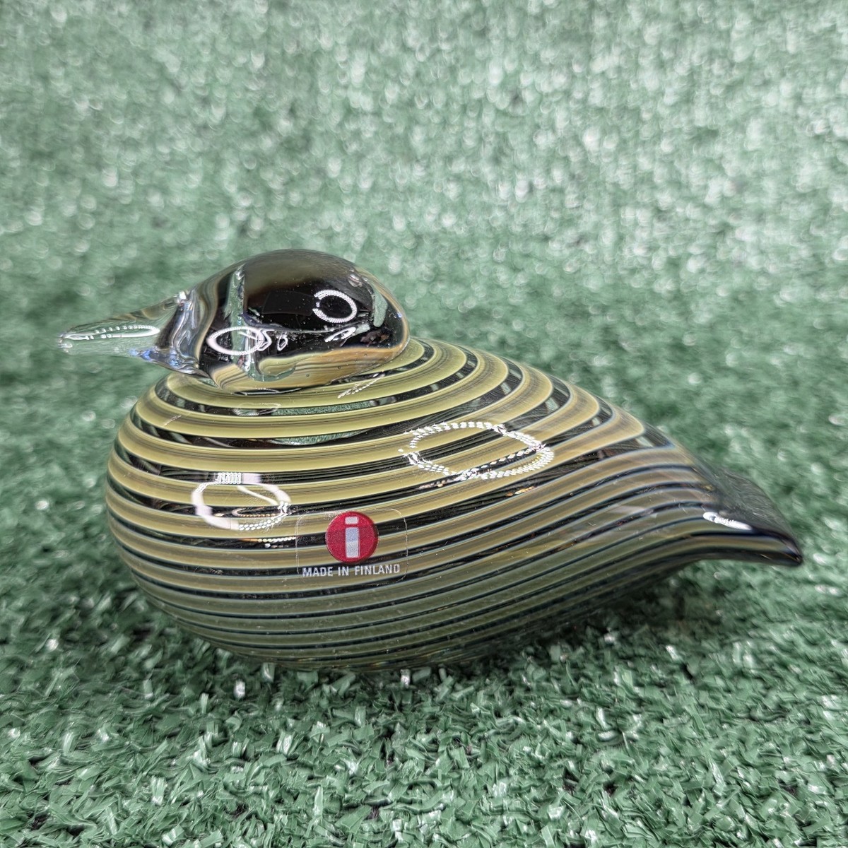 Oiva Toikka Nuutajärvi Pajusotka Whip Poor Will Art Glass Bird