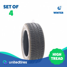 Set Of 4 Used 20555r16 Bridgestone Blizzak Ws90 Studless 91h - 1032