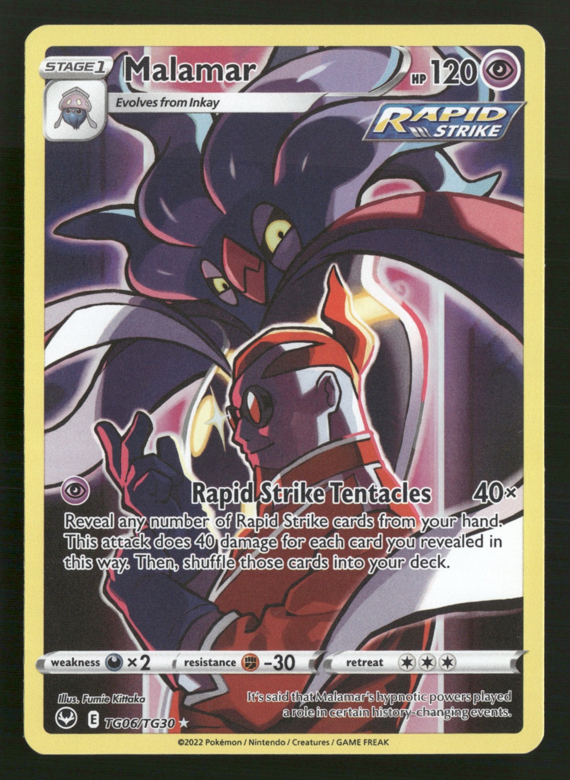 Malamar - TG06/TG30 - Ultra Rare - Silver Tempest - Pokemon Card - NM/M