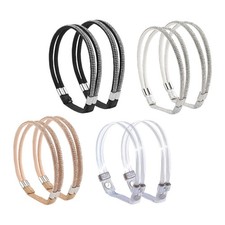 4 Pairs -encrusted Elastic Shoelaces Straps for Slipping Heels Anti-drop