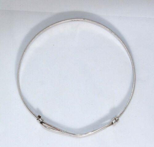 QUALITY VINTAGE MODERNIST STERLING SILVER SLIDING BYPASS BANGLE 13.9 grams af - Bild 10 von 15