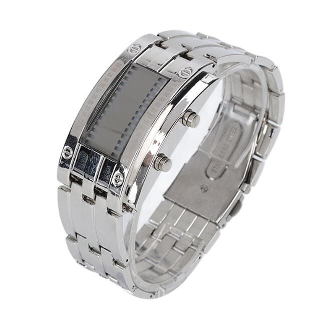 Reloj Binario Para Hombre Lava Matrix Reloj De Pulsera Digital Led