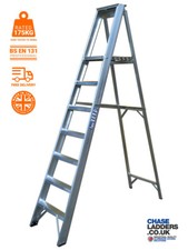 Chase Ladders - Aluminium Class 1 Platform Steps Stepladders 