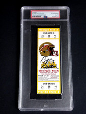 COACH BOBBY BOWDEN SIGNED 1997 FLORIDA STATE FOOTBALL TICKET PSA/DNA AUTOGRAPH .