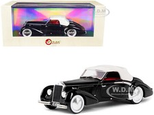 1939 Delage D6-70 Cabriolet Top Up Rhd Black 143 Car Esval Models Emeu43023 B 1939 Delage D6-70 Cabriolet Top Up Rhd Black 143 Car Esval Models Emeu43023 B