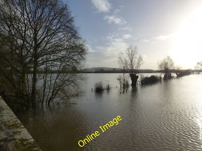 Foto 6x4 Hochwasser bei Tirley deutlich aus der 1:50.000 Karte es ist üblich bis c2014
