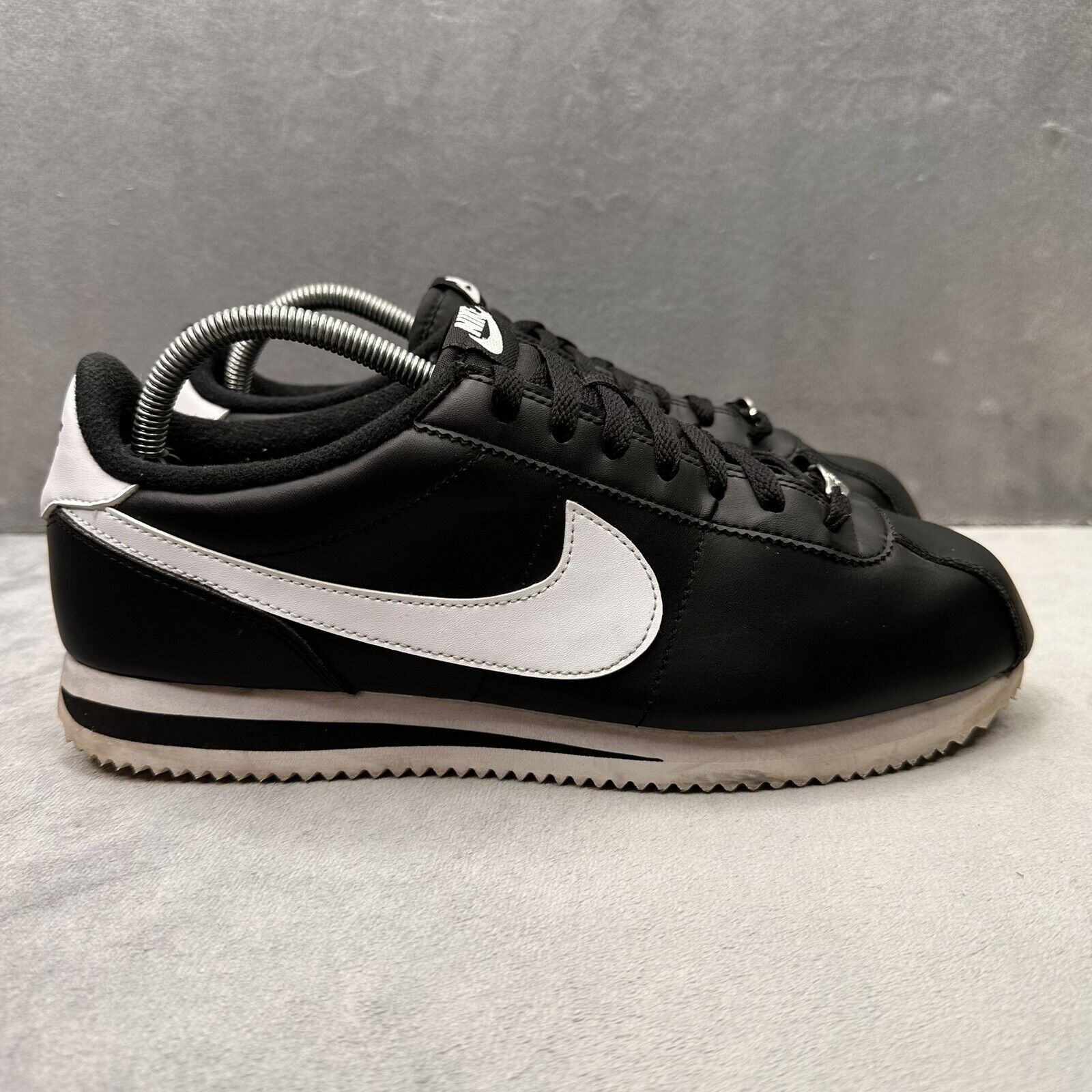 Nike Cortez Basic Mens Size 10 Shoes Black White … - image 1