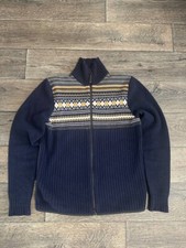 bogner fire ice sweater men full zip blue medium gorpcore
