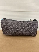 Pen + Gear Quilted Cloth Pencil Pouch, Gray Heather. Brand New!!