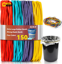 Large Rubber Bands 150PCS Extra Large Rubber Bands for Home Kitchen Office7